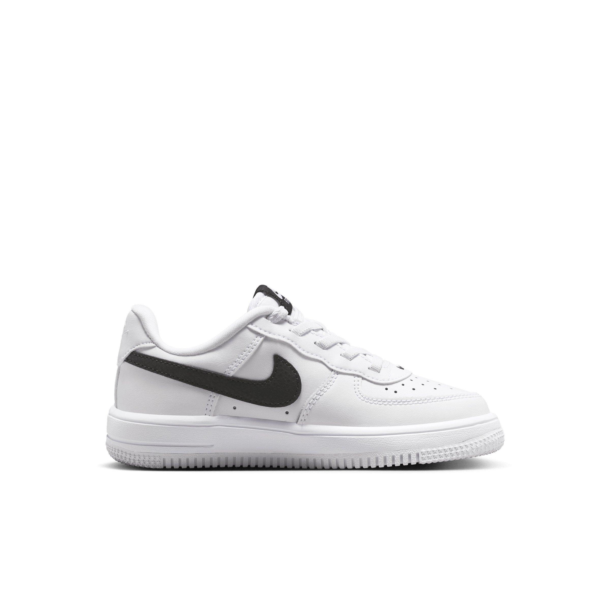 Nike Force 1 Low EasyOn "White/Black/Yellow" Preschool Boys' Shoe - WHITE/BLACK/YELLOW